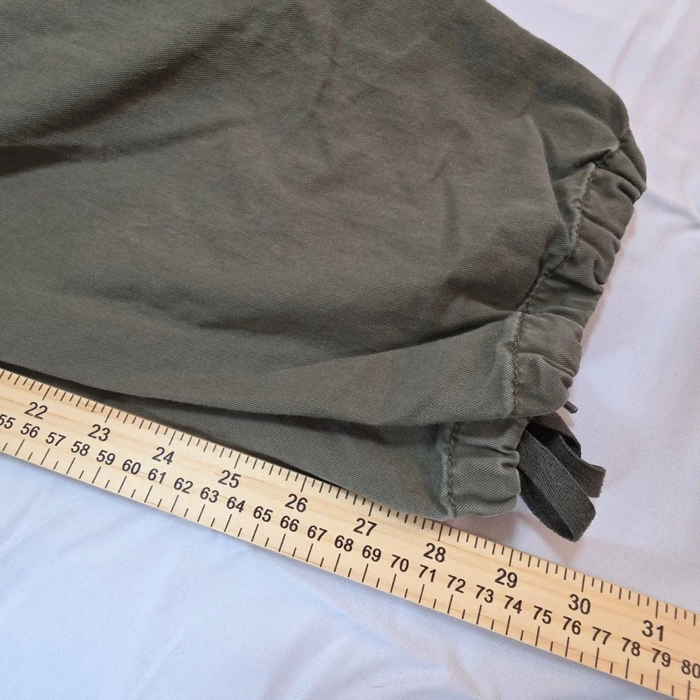 Levis 94 Baggy Cargo Pants Olive Green W30 L30 Utility Drawstring Hem